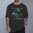 Hello Darkness My Old Friend Total Solar Eclipse Apr 8 2024 T-Shirt Gifts for Him