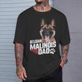 Herren Belgischer Malinois Hund Papa Belgischer Schäferhund Hundebesitzer Papa T-Shirt Geschenke für Ihn