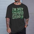 Herren Stepdad Stiefvater Papa Inspirierendes Zitatater Tochter T-Shirt Geschenke für Ihn