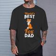 Herren Weltbester Fuchs Papa T-Shirt Geschenke für Ihn