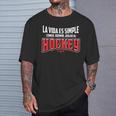 Hockey Entrenador Jugador Deporte Hockey Sobre Hielo Camiseta unisex Regalos para él