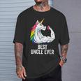 Hombre La Mejor Ropa De Un Tío De Unicornio Best Uncle Ever Camiseta unisex Regalos para él
