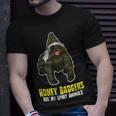 Honey Badgers Are My Spirit Animals Cute Badger T-Shirt Gifts for Him