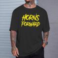 Horns Forward Brahmas San Antonio Football Tailgate T-Shirt Gifts for Him