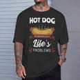Hot Dog Hotdogs Wiener Frankfurter Frank Vienna Sausage Bun T-Shirt Gifts for Him