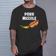 Hot Dog Pork Missile Wiener Rocket Ship Hotdogologist T-Shirt Gifts for Him