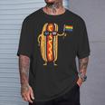 Hotdog Us Flag Sunglasses Rainbow Flag Gay Pride Lgbtq Food T-Shirt Gifts for Him