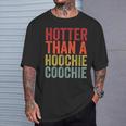 Hotter Than A Hoochie Coochie Cute Country Music T-Shirt Gifts for Him