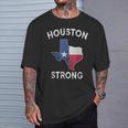 Houston Strong State Of Texas Flag T-Shirt Gifts for Him