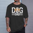 Hunde- Für Herren Hund Papa Pfotenabdruck Hundeliebhaber Herren Lustig T-Shirt Geschenke für Ihn