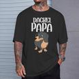 Hunde Papa Hundebesitzer Hundehalteratertag Dackel T-Shirt Geschenke für Ihn