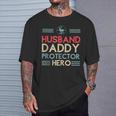 Hunter Dad Husband Daddy Protector Hero Hunting Fathers Day T-Shirt Gifts for Him