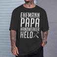 Husband Papa Handwerker Held Craft S T-Shirt Geschenke für Ihn