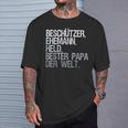 Husband Papa Protector T-Shirt Geschenke für Ihn