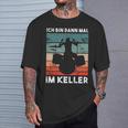 Ich Bin Dann Mal Im Keller Drummer Long-Sleeved T-Shirt Geschenke für Ihn