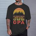 Ich Bin Der Opa Papa Family T-Shirt Geschenke für Ihn