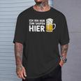 Ich Bin Nur Zum Saufen Hier Party Bier Sauf Slogan T-Shirt Geschenke für Ihn