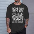 Ich Bin Stolzer Chef Des Besten Teams Employee T-Shirt Geschenke für Ihn