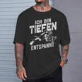 Ich Bin Tiefenentspannt Taucher T-Shirt Geschenke für Ihn