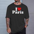 Ich Liebe Herz Paris France T-Shirt Geschenke für Ihn