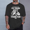 Ich Träume Ich Bin Ein Traktor Farmers Black S T-Shirt Geschenke für Ihn