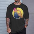 Iconic Rosie The Riveter Feminist VintageT-Shirt Gifts for Him