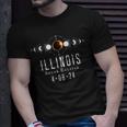 Illinois Solar Eclipse Spring 2024 Totality April 8 2024 T-Shirt Gifts for Him