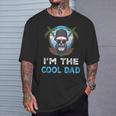 I'm The Cool Dad Skull Beard Vintage Father's Day Summer T-Shirt Gifts for Him
