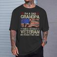 I'm A Dad Grandpa And Vietnam Veteran Us Flag Papa Grandpa T-Shirt Gifts for Him