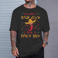 I'm Not A Bad Guy I Am A Spicy Boy Chili Pepper Sombrero T-Shirt Gifts for Him