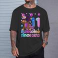 Impresionante Cumpleaños Unicornio Dabbing 11 Años Niña 11 Camiseta unisex Regalos para él