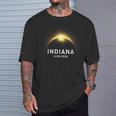 Indiana Total Solar Eclipse 2024 Totality 04082024 America T-Shirt Gifts for Him