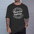 Ingeniero Eléctrico Sellointage Retro Logo Desgastado Camiseta unisex Regalos para él