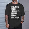 Intelligenz 1337 Leet Stephen William Hawking Quote T-Shirt Geschenke für Ihn