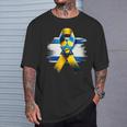 Israel Flag Yellow Ribbon Bring Them Home Now Israel T-Shirt Gifts for Him