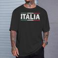 Italia Nationalflagge Italy Urlaub Italienische Familie T-Shirt Geschenke für Ihn