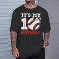 It's My 10Th Birthday Baseball Player 10 Years Old Boys Bday T-Shirt Gifts for Him