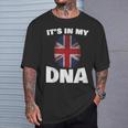 It's My Dna Uk Union Jack United Kingdom England T-Shirt Gifts for Him