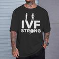 Ivf Warrior Dad Mom Strengths Transfer Day Infertility T-Shirt Gifts for Him