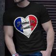 J'aime La France Flag I Love French Culture Paris Francaise T-Shirt Gifts for Him