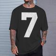 Jersey Number 7 T-Shirt Gifts for Him