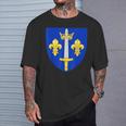 Joan Of Arc Coat Of Arms History Christianity T-Shirt Gifts for Him