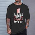 A Juice Box Saved My Life Diabetes Dm Ketoacidosis Diabetic T-Shirt Gifts for Him