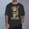 July 43Th Birthday 1981 Awesome Teddy Bear T-Shirt Gifts for Him