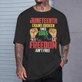 Junenth Freedom Chains Broken T-Shirt Gifts for Him