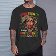 Junenth Is My Independence Day 1865 Black African Women T-Shirt Gifts for Him