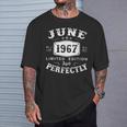 Junio 1967 57 Años Cumpleaños Hombre Regalo Nacido En 1967 Camiseta unisex Regalos para él
