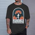 I Just Felt Like Running I Marathon Gump Jog T-Shirt Gifts for Him