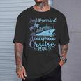 Just Married 2024 Wedding Ring Matching Honeymoon Cruise T-Shirt Gifts for Him