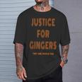 Justice For Gingers Pride Ginger Irish T-Shirt Gifts for Him